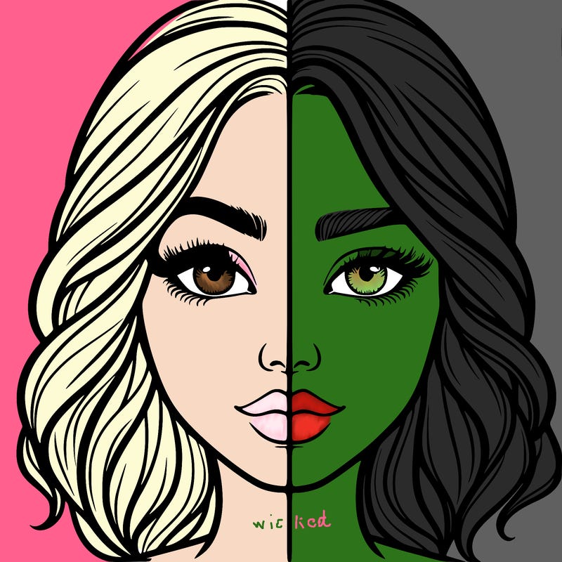 realistic girl split half