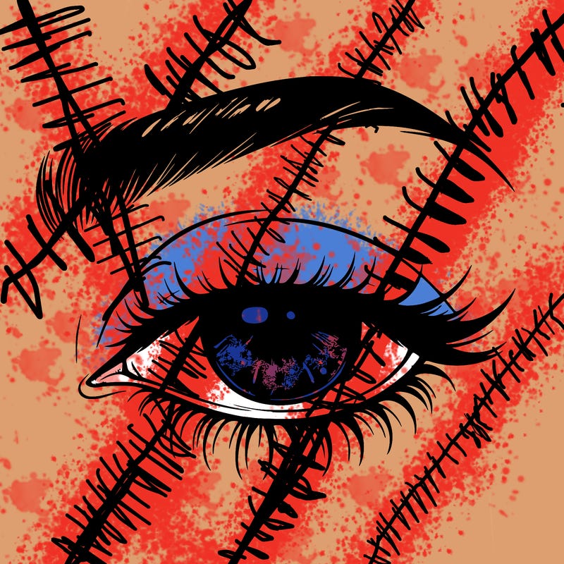 eye closed realistic