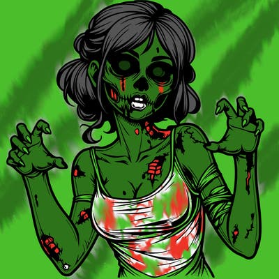 realistic zombie girl
