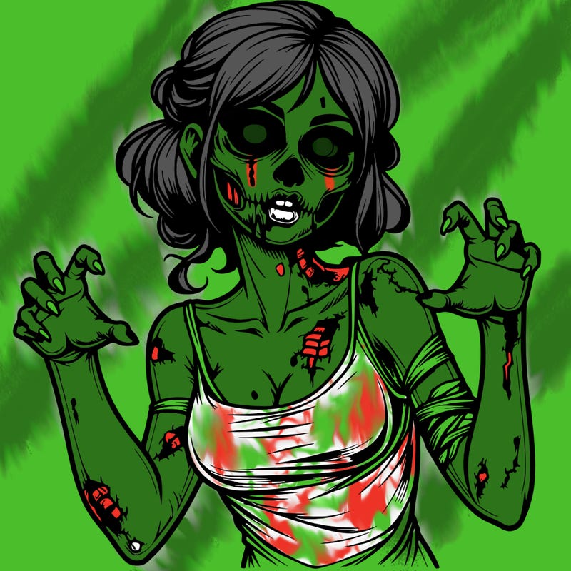 realistic zombie girl