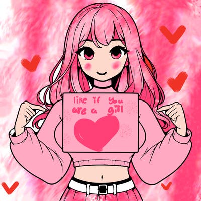 girl holding a blank sign in a long sleeve crop top