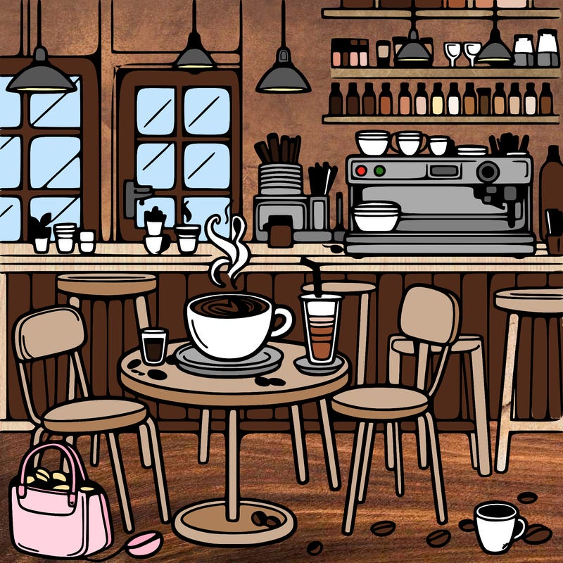 coffee in a coffee shop