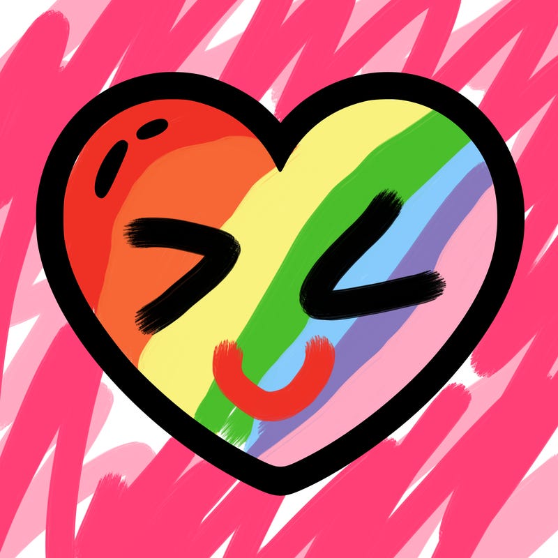 a blank heart