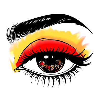 eye closed realistic