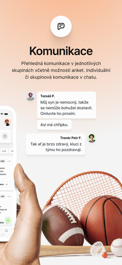 KIS - KIS mobile app interface displaying the team chat and communication features