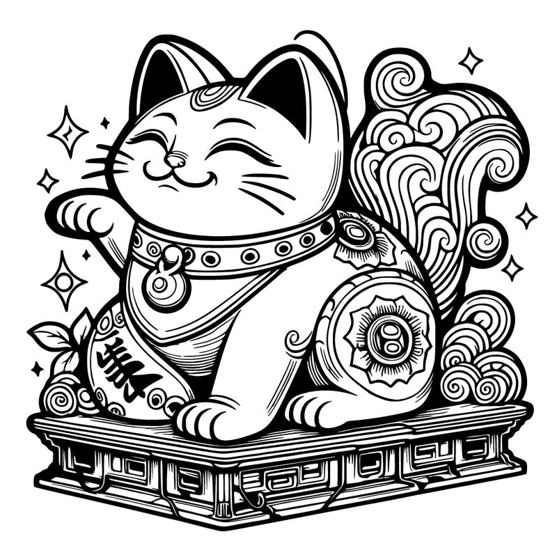 lucky cat statue from japan