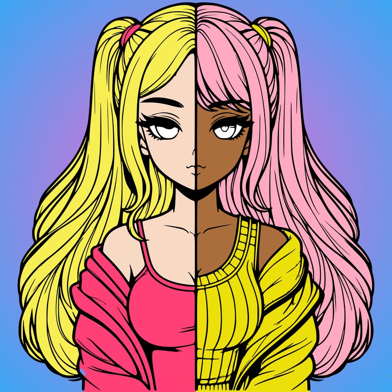 realistic girl split