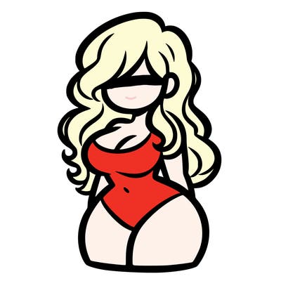 curvy woman with hair