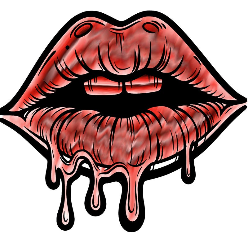 lips that look realistic and drip