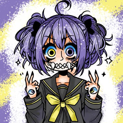 crazy anime girl