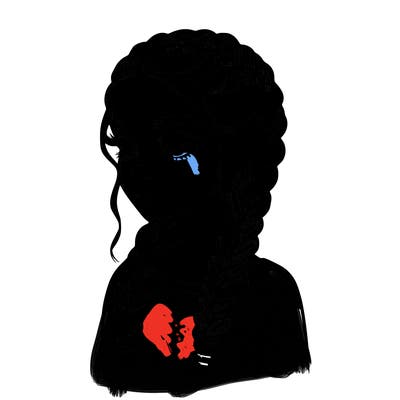 realistic girl with braids