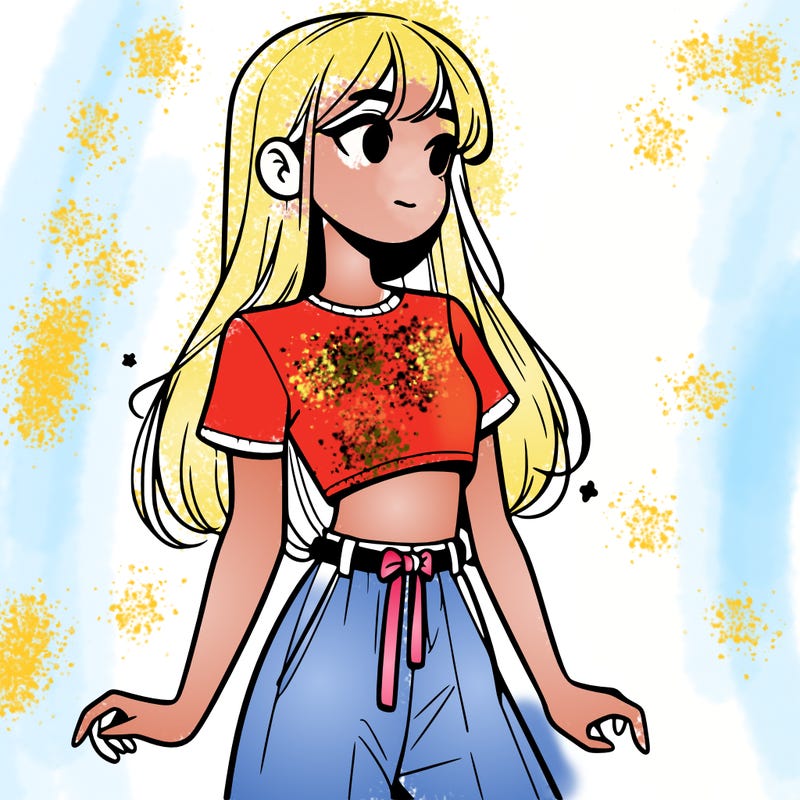 girl in a cute crop top