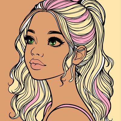 beautiful realistic girl