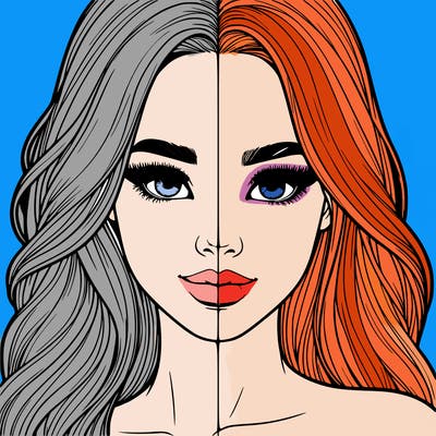 realistic pretty girl