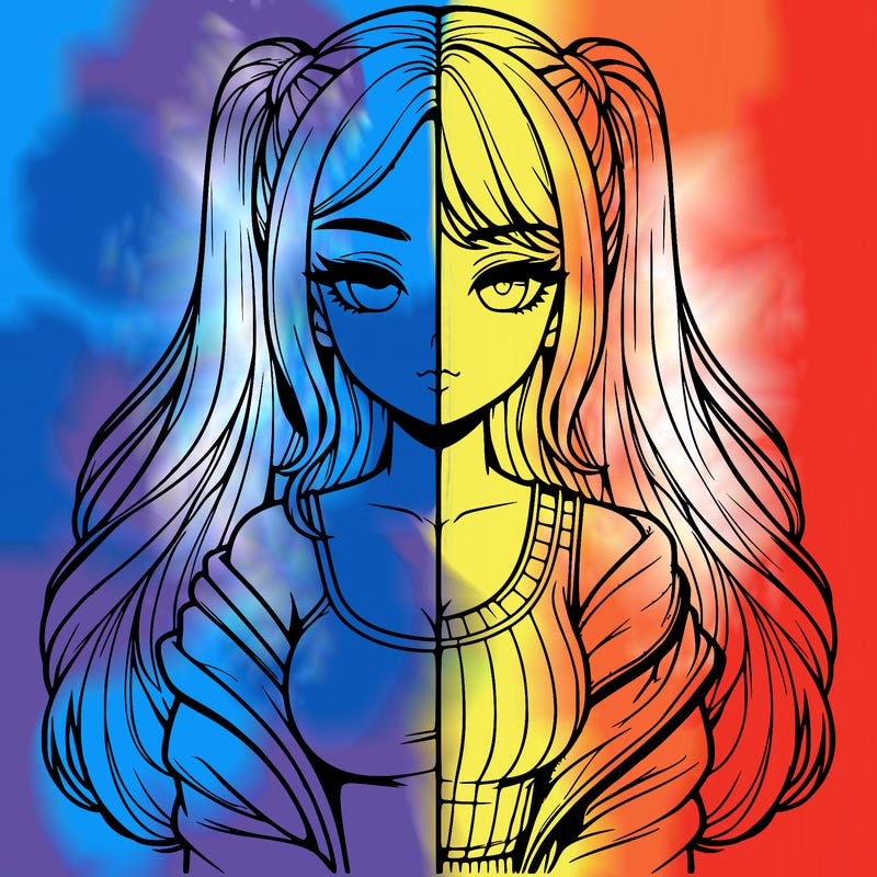 realistic girl split