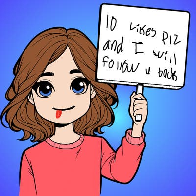 realistic girl holding up a sign