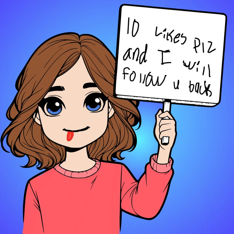 realistic girl holding up a sign