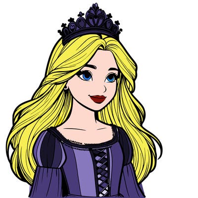 a realistic medieval princess with a tiara