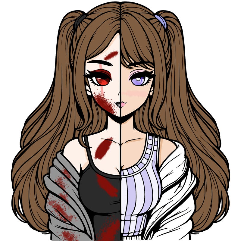 realistic girl split