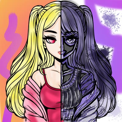 realistic girl split