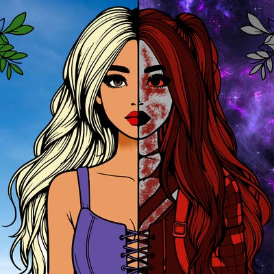 realistic girl split