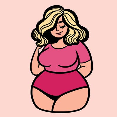 curvy woman