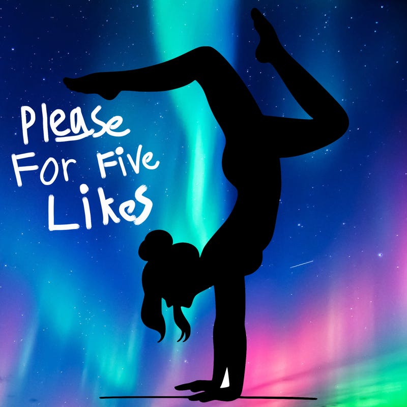 a woman doing a handstand