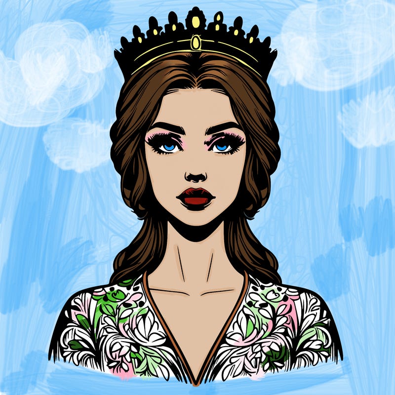 realistic beautiful queen