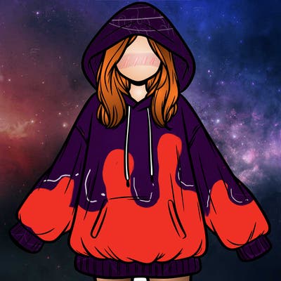 girl in oversized hoodie