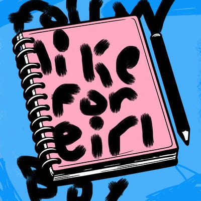 realistic blank sketch pad