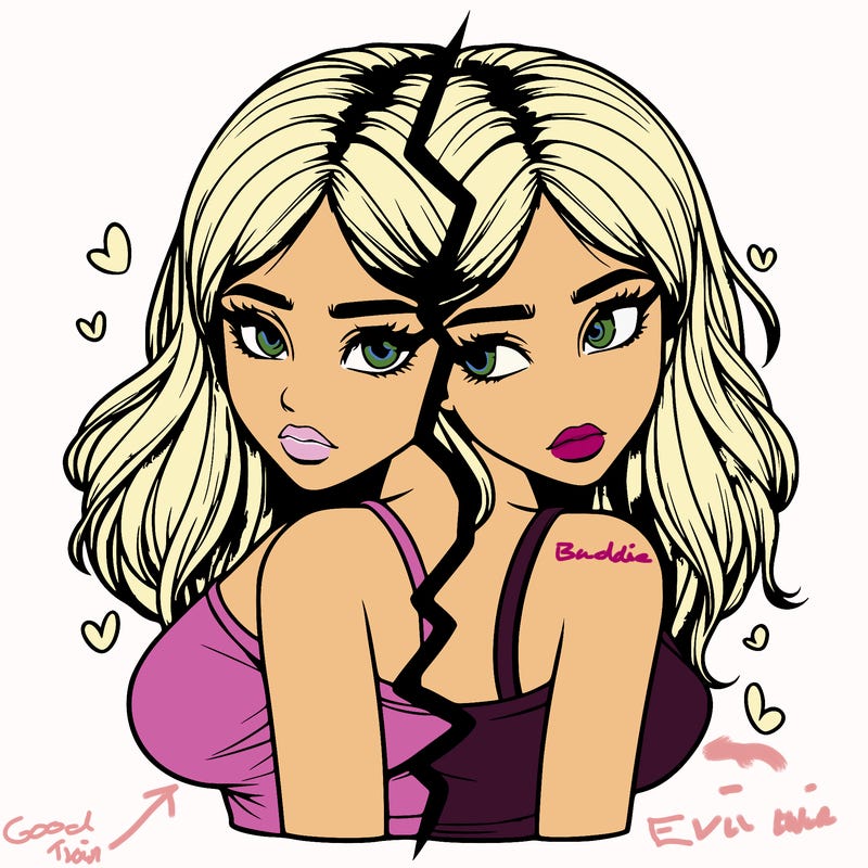 realistic girl split