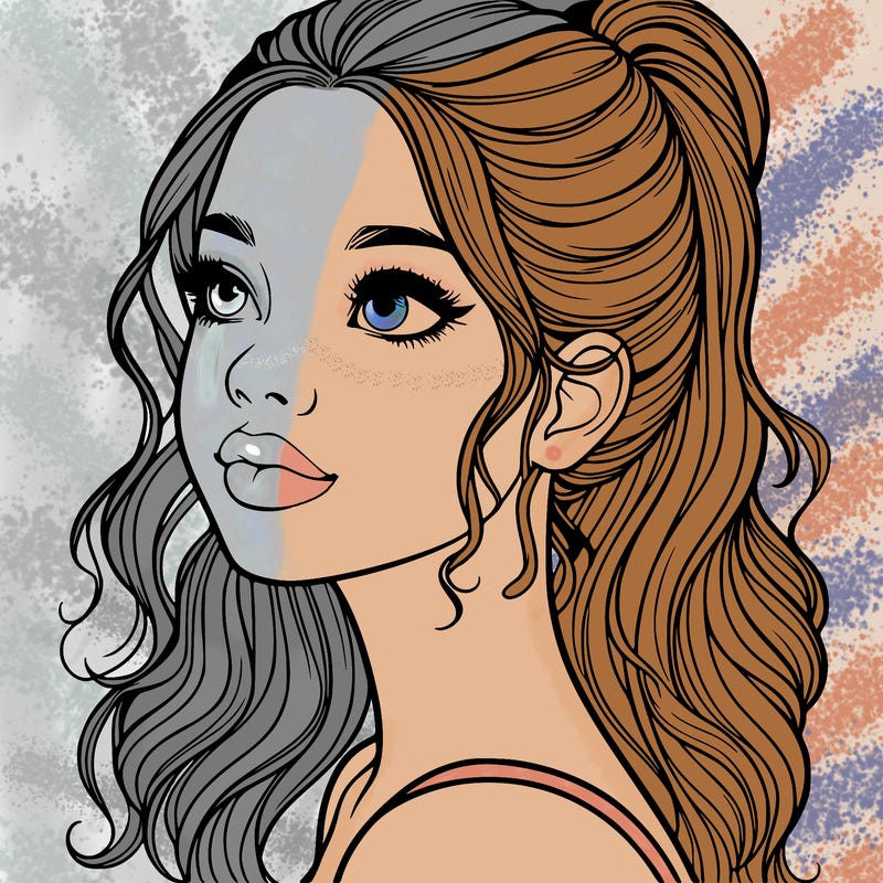 beautiful realistic girl