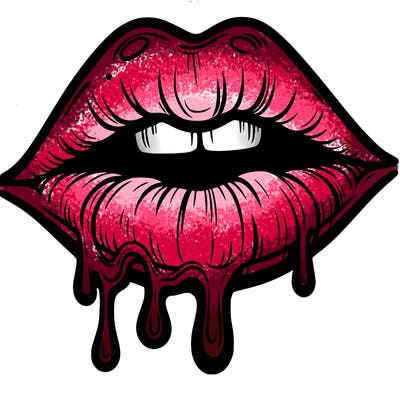 lips that look realistic and drip