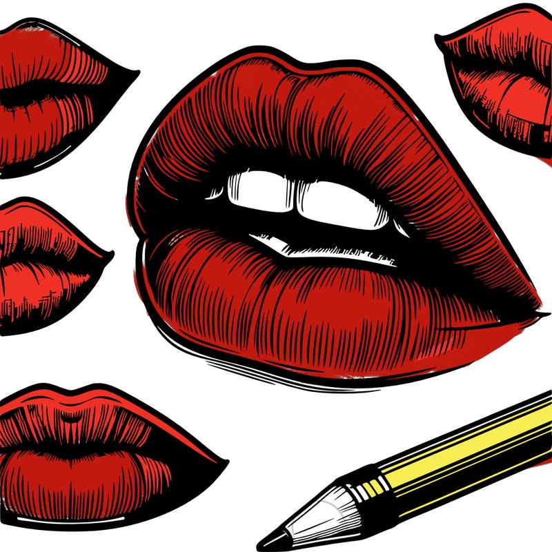 realistic  lips