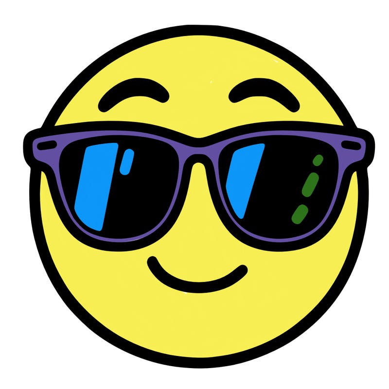 emoji with sunglasses