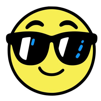 emoji with sunglasses