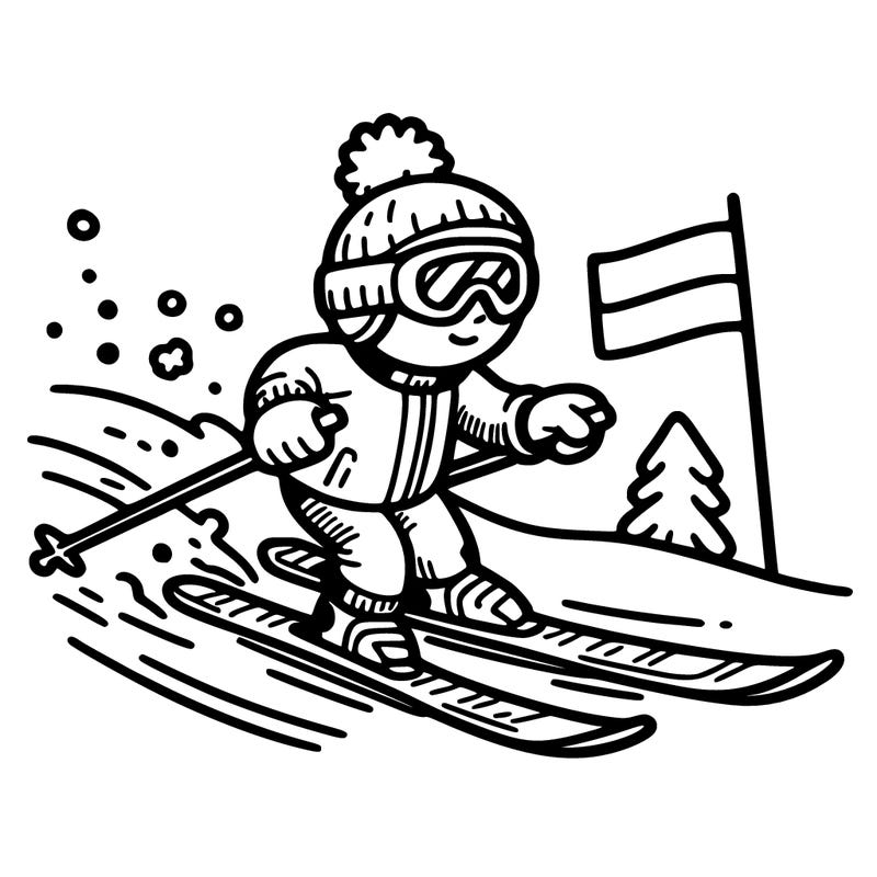 skiing