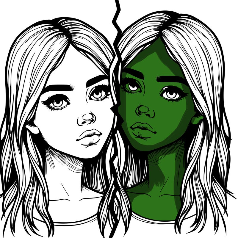 realistic girl split