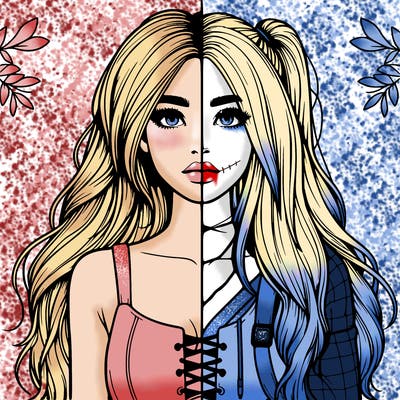 realistic girl split