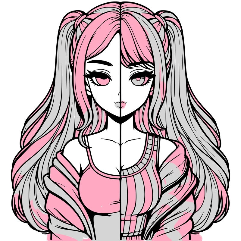 realistic girl split