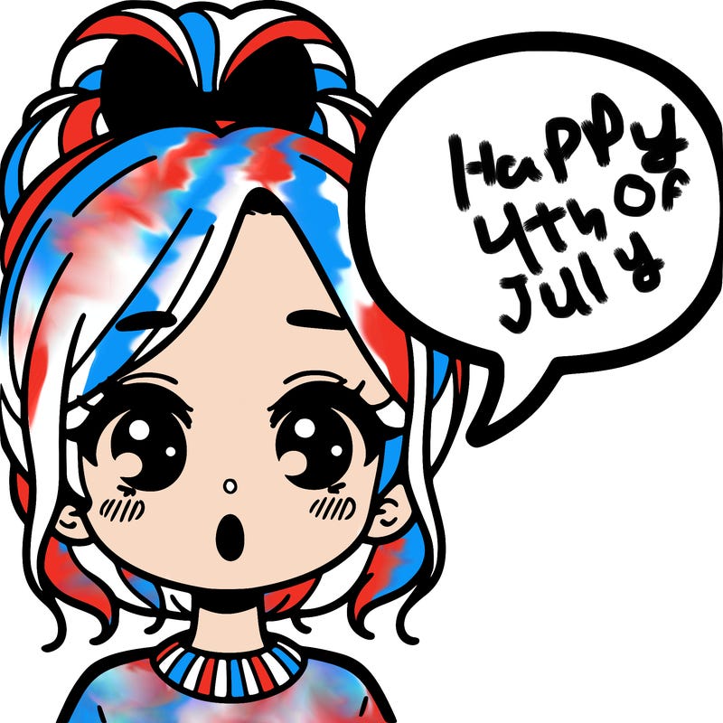 a girl with a word bubble by her mouth