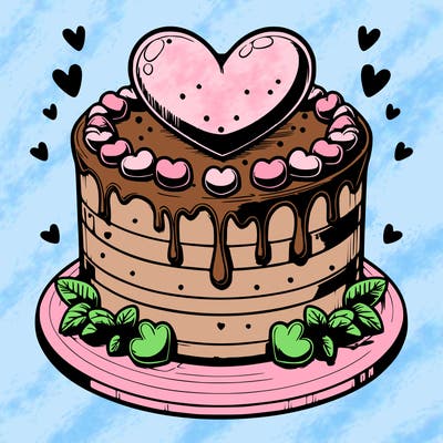 realistic heart cake
