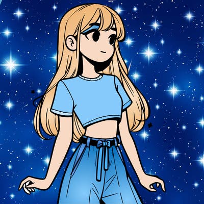 girl in a cute crop top