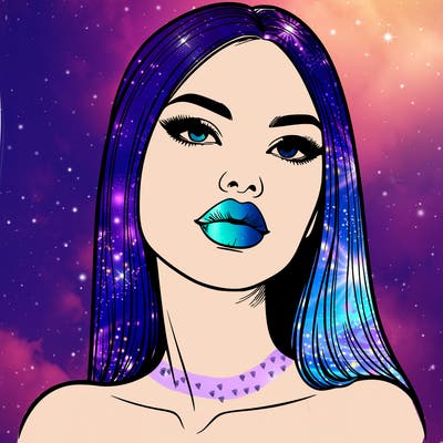 realistic woman with full lips