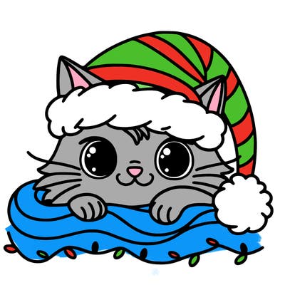 cat christmas
