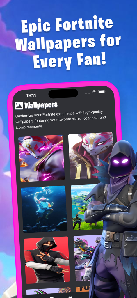 #1 Insider for Fortnite - コンパニオンモバイルアプリ内の壮大なFortniteの壁紙ギャラリー