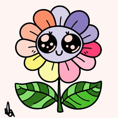 flower with eyes