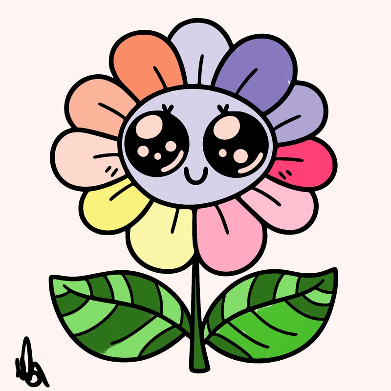 flower with eyes