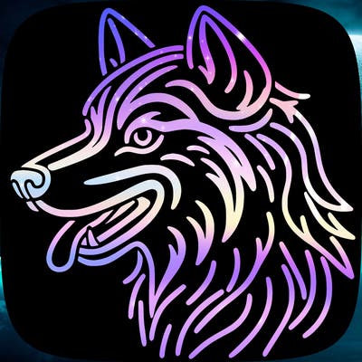 neon wolf