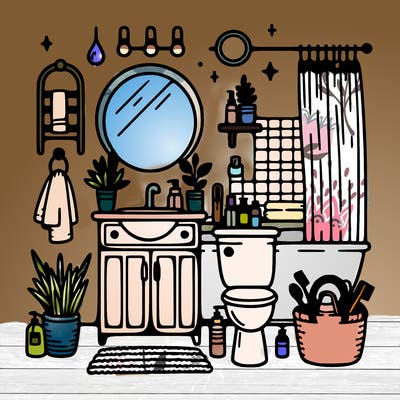 aesthetic bathroom